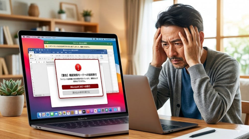 【無理やりサブスク化？】Mac版Office 2019の強制ロックに怒りの声！無料の代替ソフトと後継プランを徹底比較